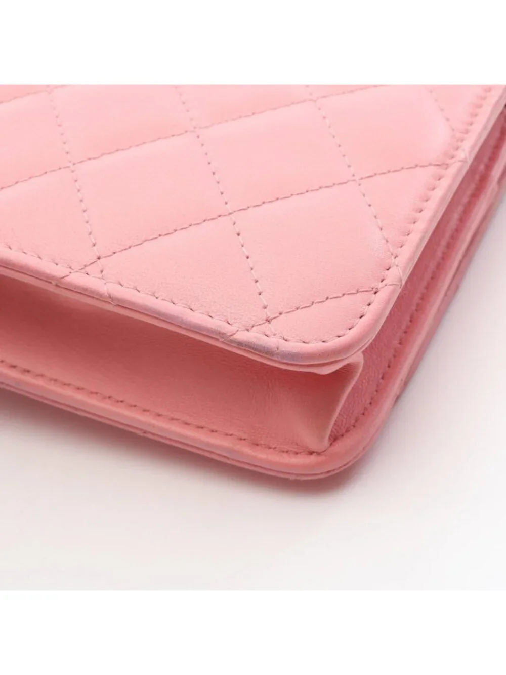 Chanel Shoulder Bag Trendy CC Quilted Pink Lambskin Chain Wallet